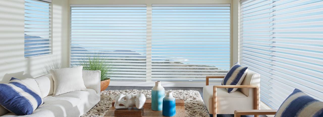 Shades near Helena, Montana (MT), that offer added privacy thanks to the Hunter Douglas Duolite® system