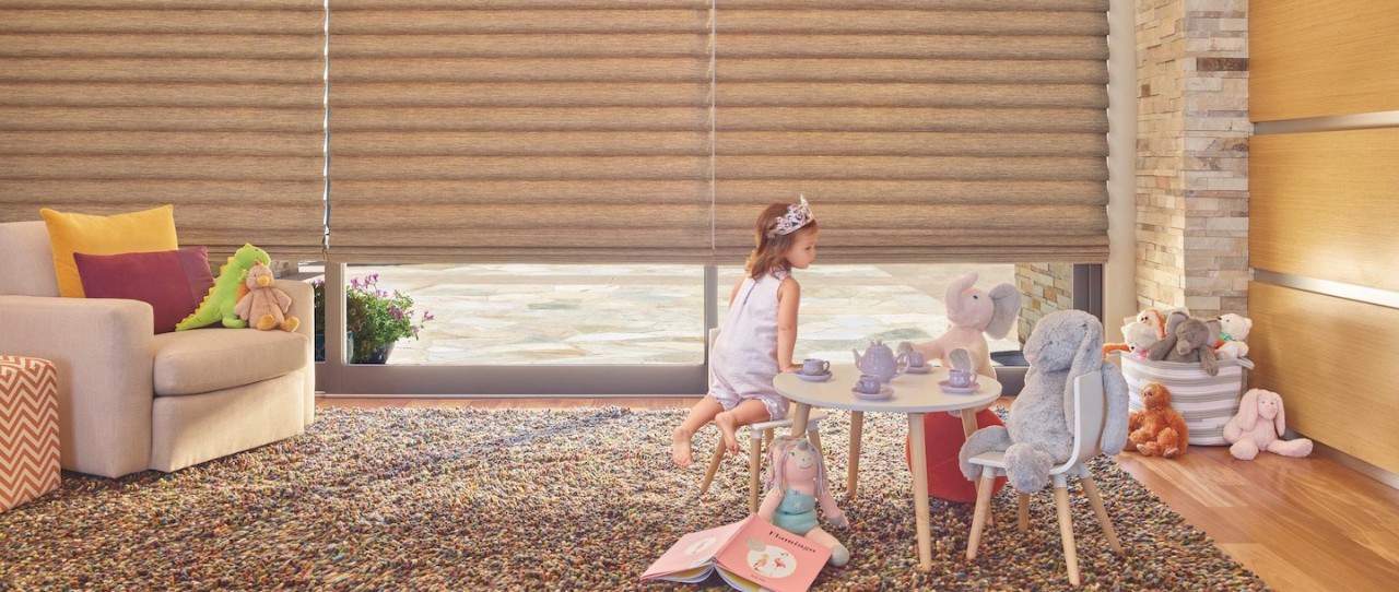 Best shades for nurseries, Hunter Douglas Provenance® Woven Wood Shades near Helena, Montana (MT).